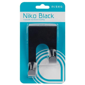 Wieszak na drzwi- szafkę Niko Black art.24314